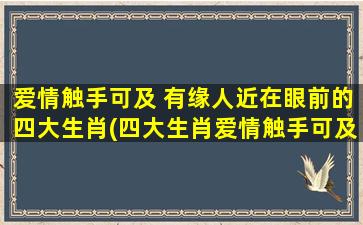 爱情触手可及 有缘人近在眼前的四大生肖(四大生肖爱情触手可及，有缘人近在眼前)